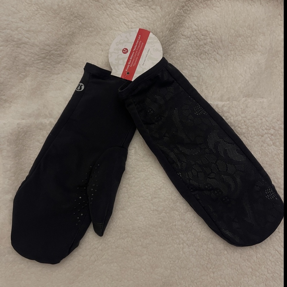 lululemon athletica Dark Mittens with Lace Detail